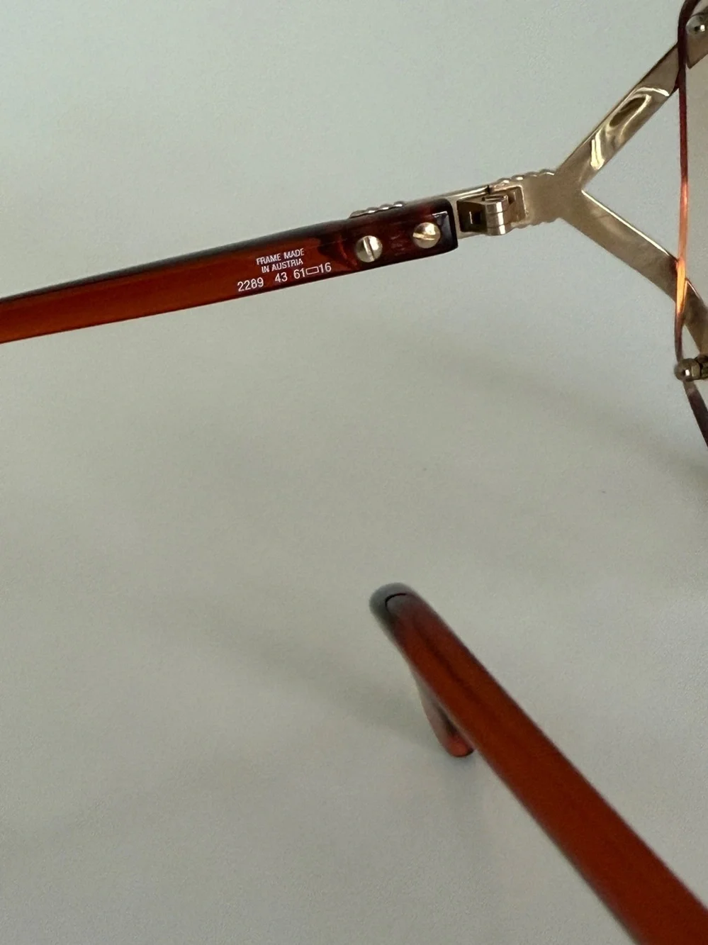 Vintage Christian Dior 2289 Sunglasses Optyl Gold Burgundy 80s Butterfly Austria